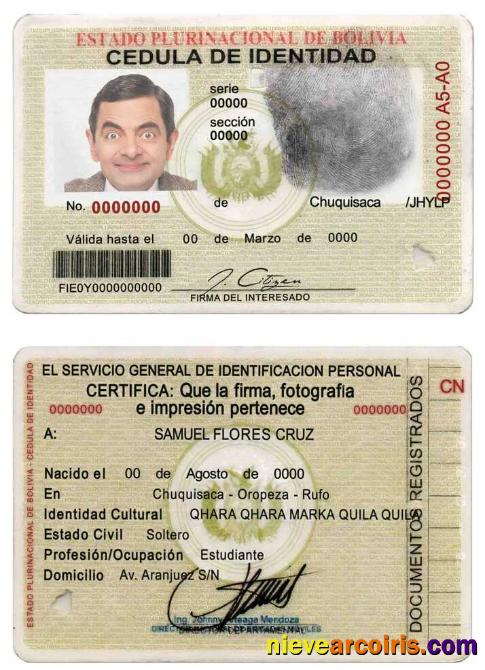 Bolivia ID 1